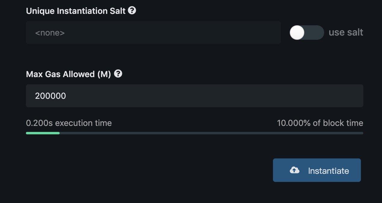 Contracts code page for deploying Flipper