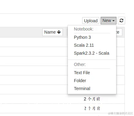 打开jupyter检查能够创建的文件类型