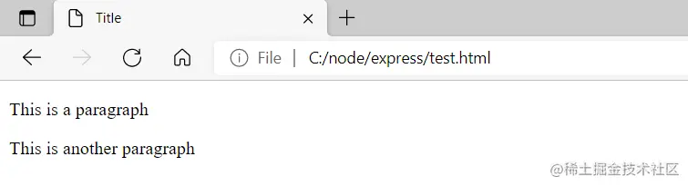 html paragraph element