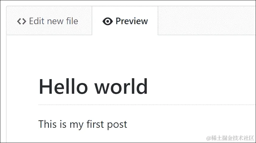 显示用 HTML 解释的相同博客文章的截图