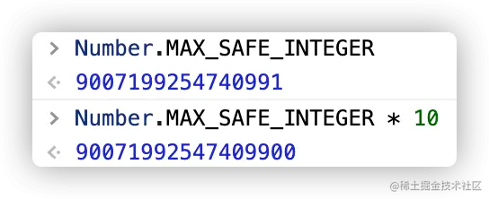 out of max safe integer