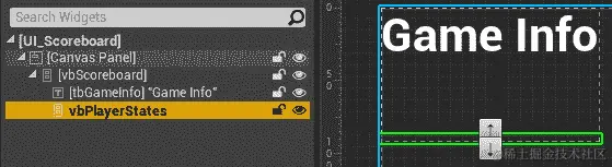 图 18.11：UI_Scoreboard 小部件层次结构