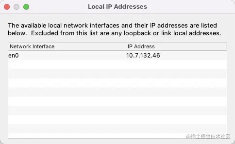Local IP Addresses
