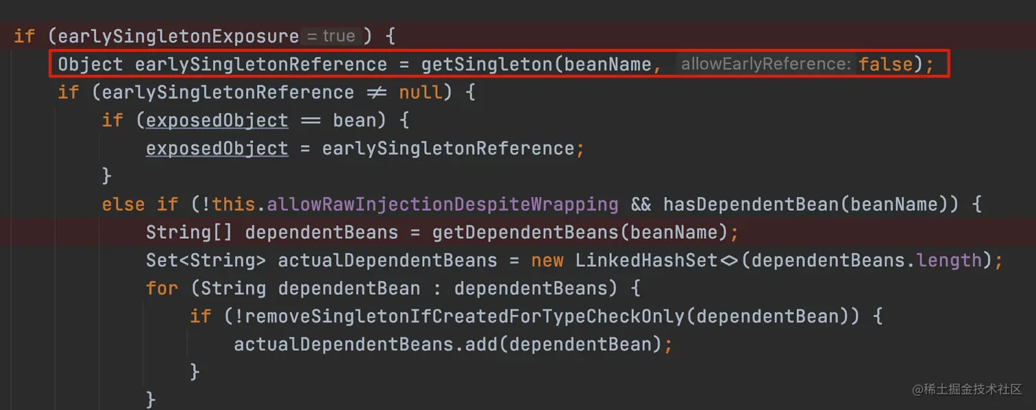 从二级缓存再次获取 Bean