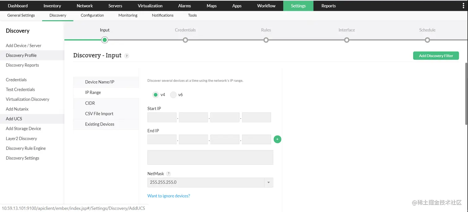 网络评估 - ManageEngine OpManager
