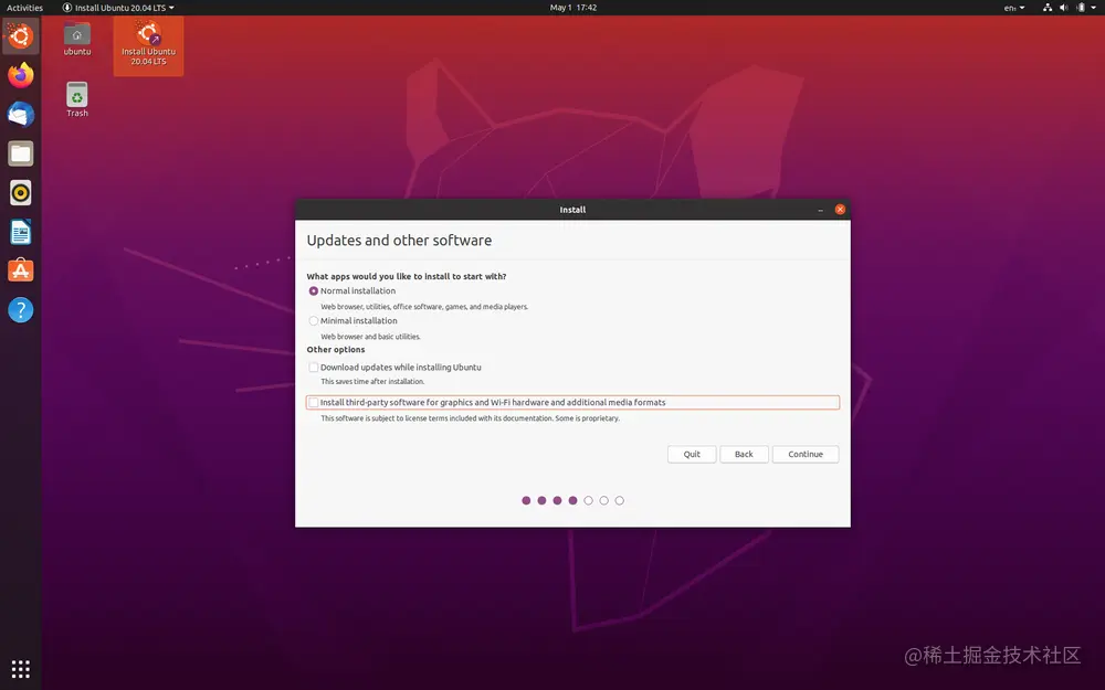 Uncheck third-party software while installation