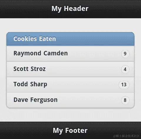 创建带有计数气泡的列表