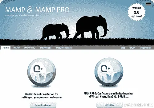 在 Mac OS X 中安装 MAMP 的时间