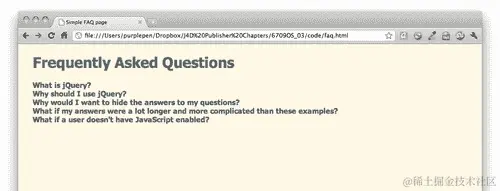 行动时间 - 在 HTML 文档中移动