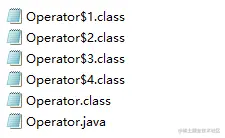 枚举-javac Operator类生成的字节码文件