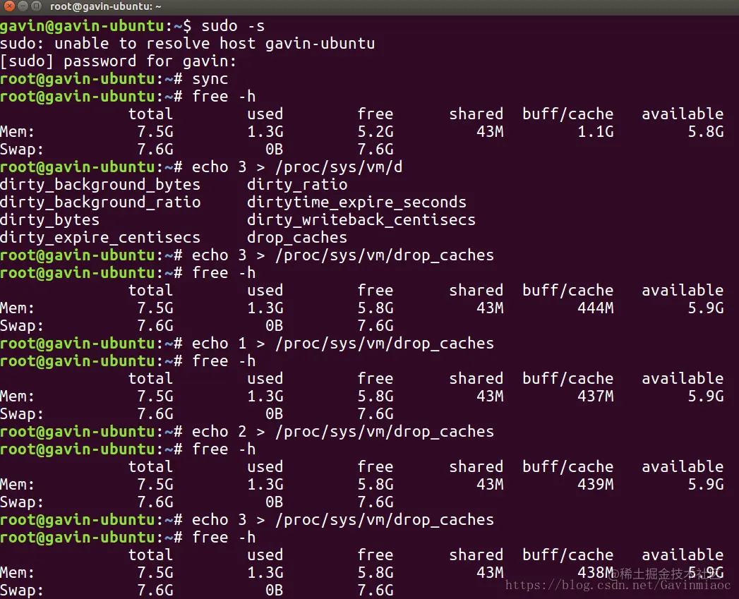 Linux 下清理系统缓存并释放内存当在Linux下频繁存取文件后，物理内存会很快被用光，当程序结束后，内存不会被正常释-