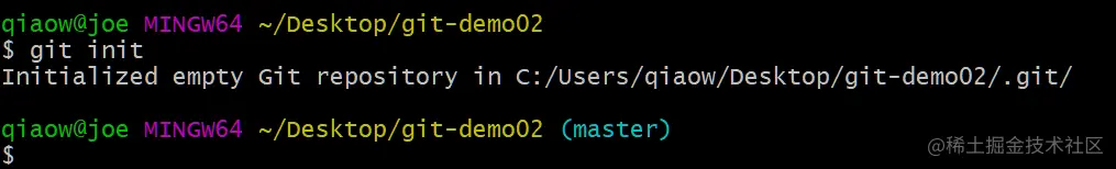 [外链图片转存失败,源站可能有防盗链机制,建议将图片保存下来直接上传(img-a07d9Qo8-1635052899034)(/imgs/gitImages03/初始化完成.png)]