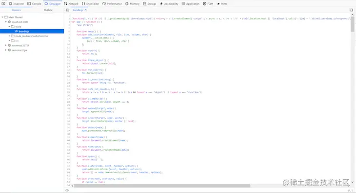Svelte DOM Renderer Runtime Code Output