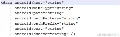 典型的<data>标签表示