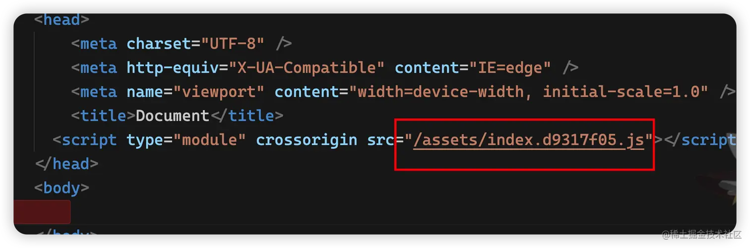 13：Vite对静态资源在生产环境下的部分配置在控制台执行 yarn build。 打包完后如下，我们可以使用 live 掘金