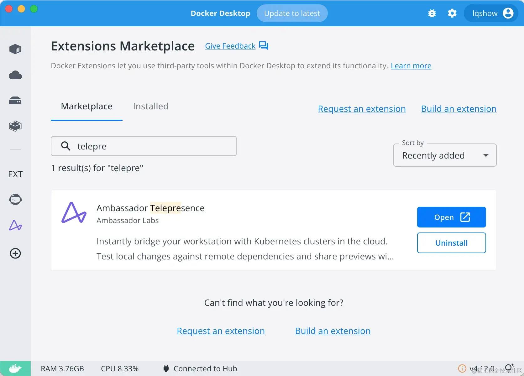 Install telepresence for docker