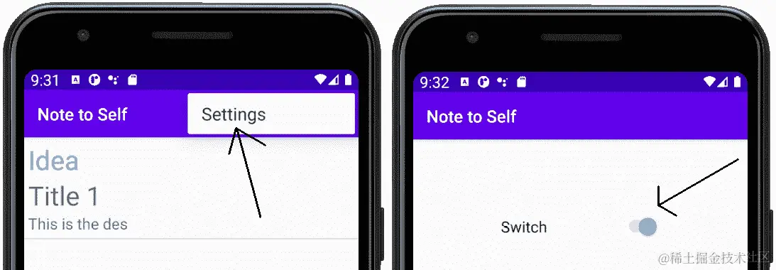 图 14.05 –设置菜单选项