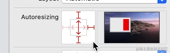 UIViewAutoresizingFlexibleLeftMargin | UIViewAutoresizingFlexibleHeight.gif