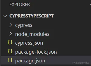 CypressTypescipt Folder With package.json