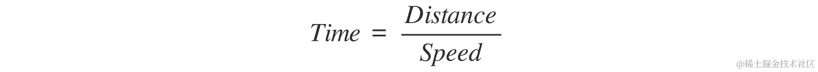 图 6.2：计算时间的公式