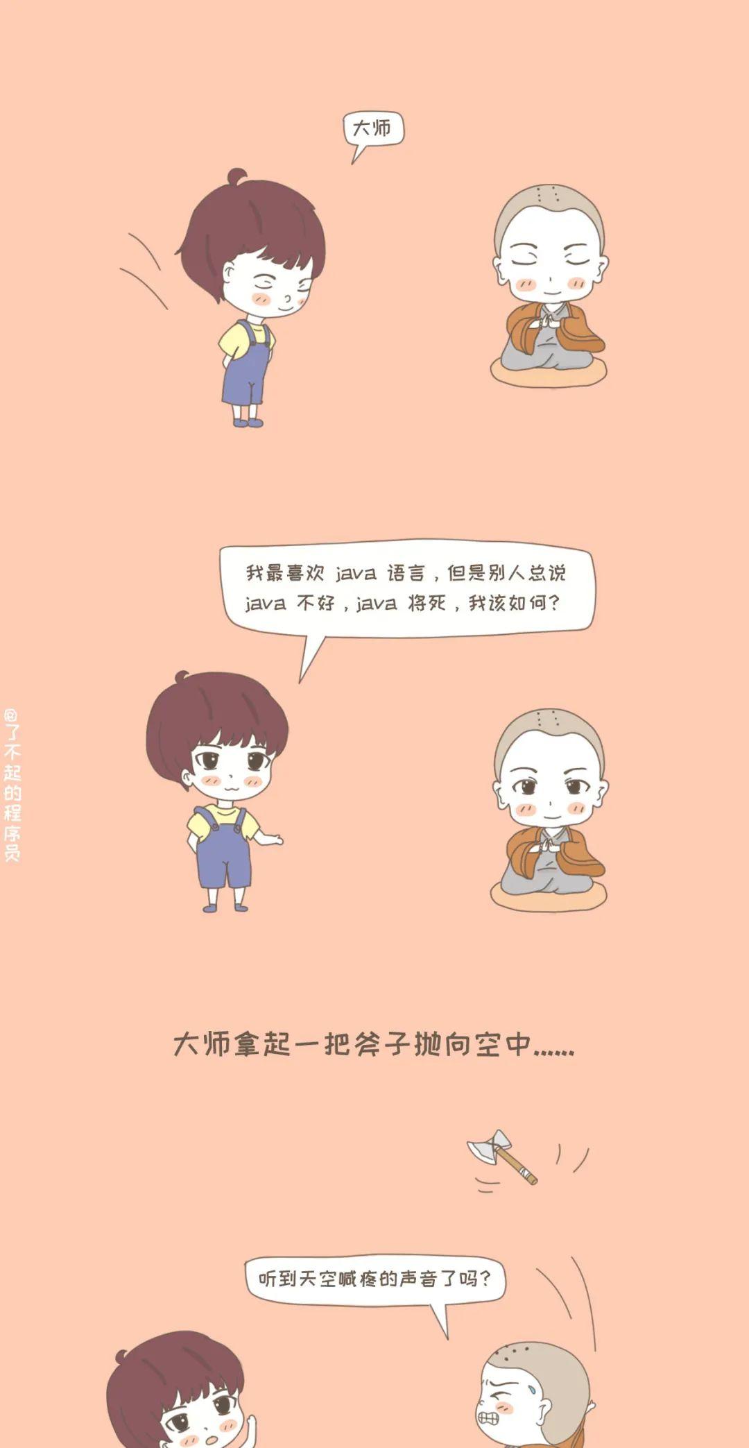 漫画 大师 Java真的不行了吗 硕一知道