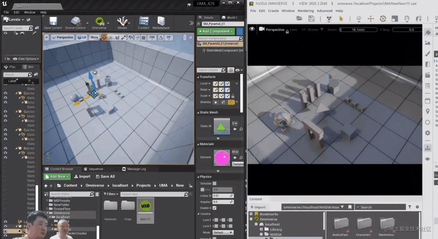 UE4与Omniverse实时互动 - 瑞云渲染