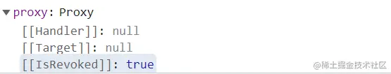 revoke()后proxy