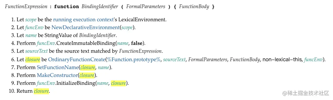 function expression Evaluation