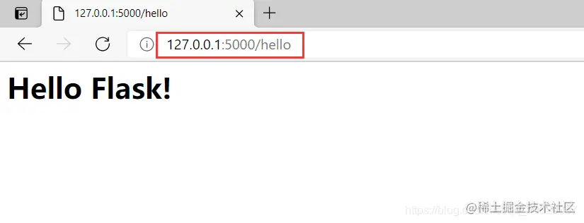 flask hello