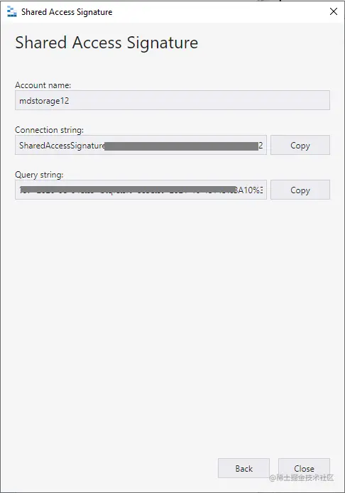 Shared Access Signature