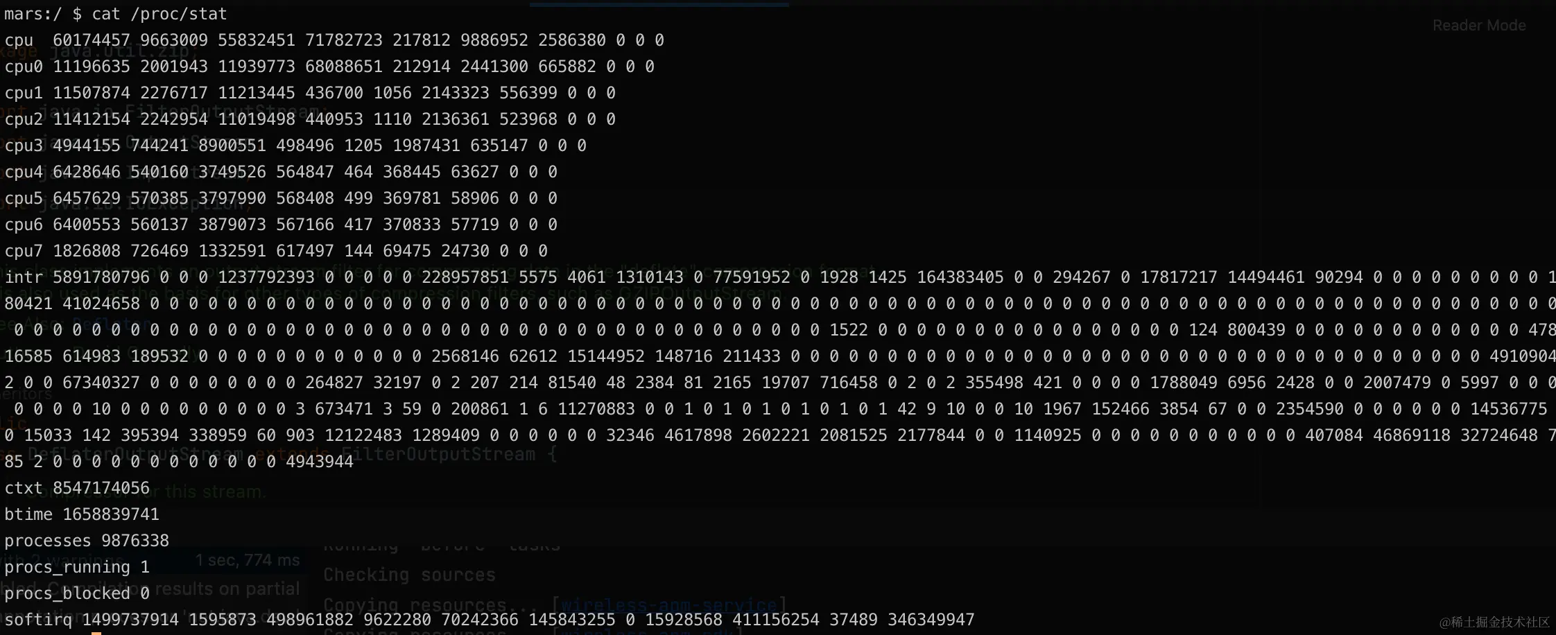 Android 高版本采集系统CPU使用率的方式cpu 信息作为性能监控四大常用指标(cpu、内存、网络、磁盘)之一， - 掘金