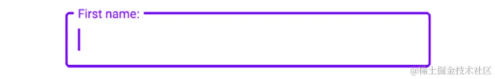 图 1.22：带提示的 Material TextInputLayout/TextInputEditText
