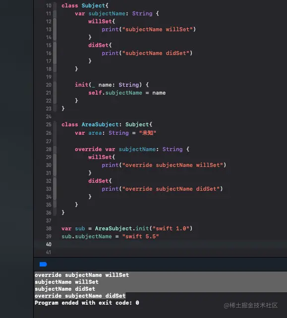 SWIFT_属性观察继承