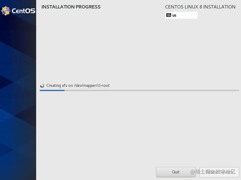 Installation process of CentOS