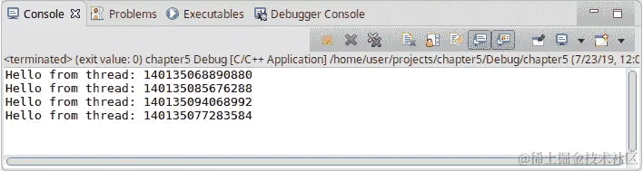 图 5.6：示例执行的结果
