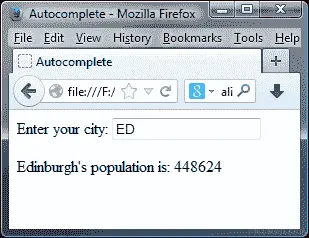 处理自动完成事件