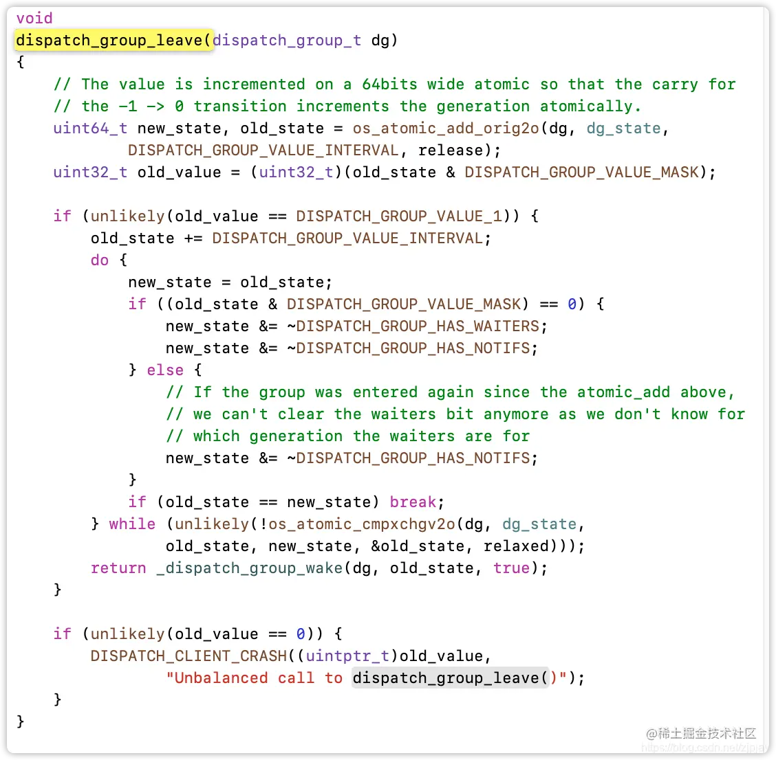 dispatch_group_leave