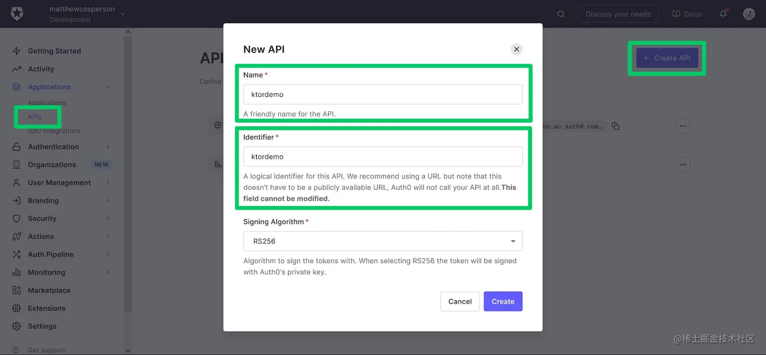 Creating the API