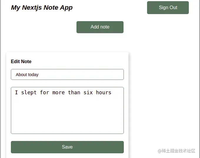 Nextjs Notes Edit Component