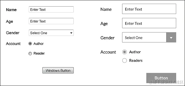 使用扁平风格重新创建表单