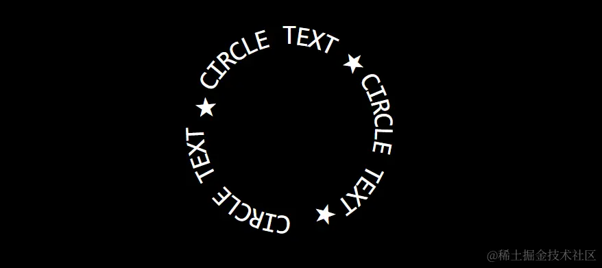 圆圈文本
