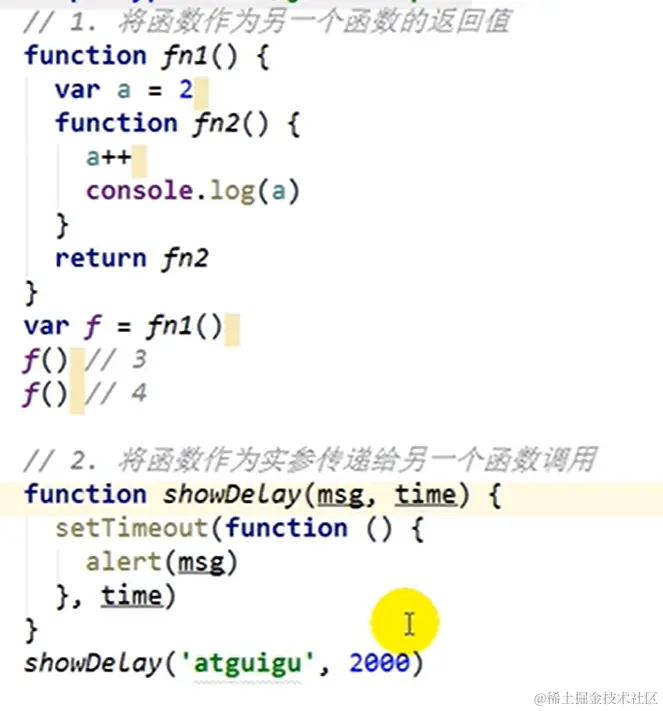 fn1调用几次，就产生几个闭包。如果没有闭包，a在函数调用后就消失了，没办法累加