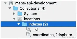 在 MongoDB 中创建 2dsphere 索引