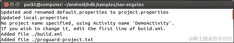 行动时间 – 编译和部署 San Angeles 示例