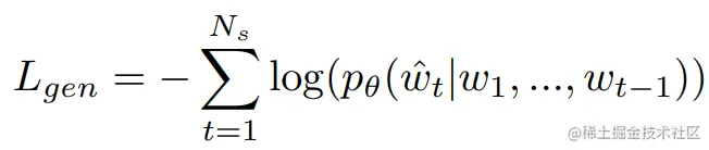 标题生成损失公式（交叉熵损失）