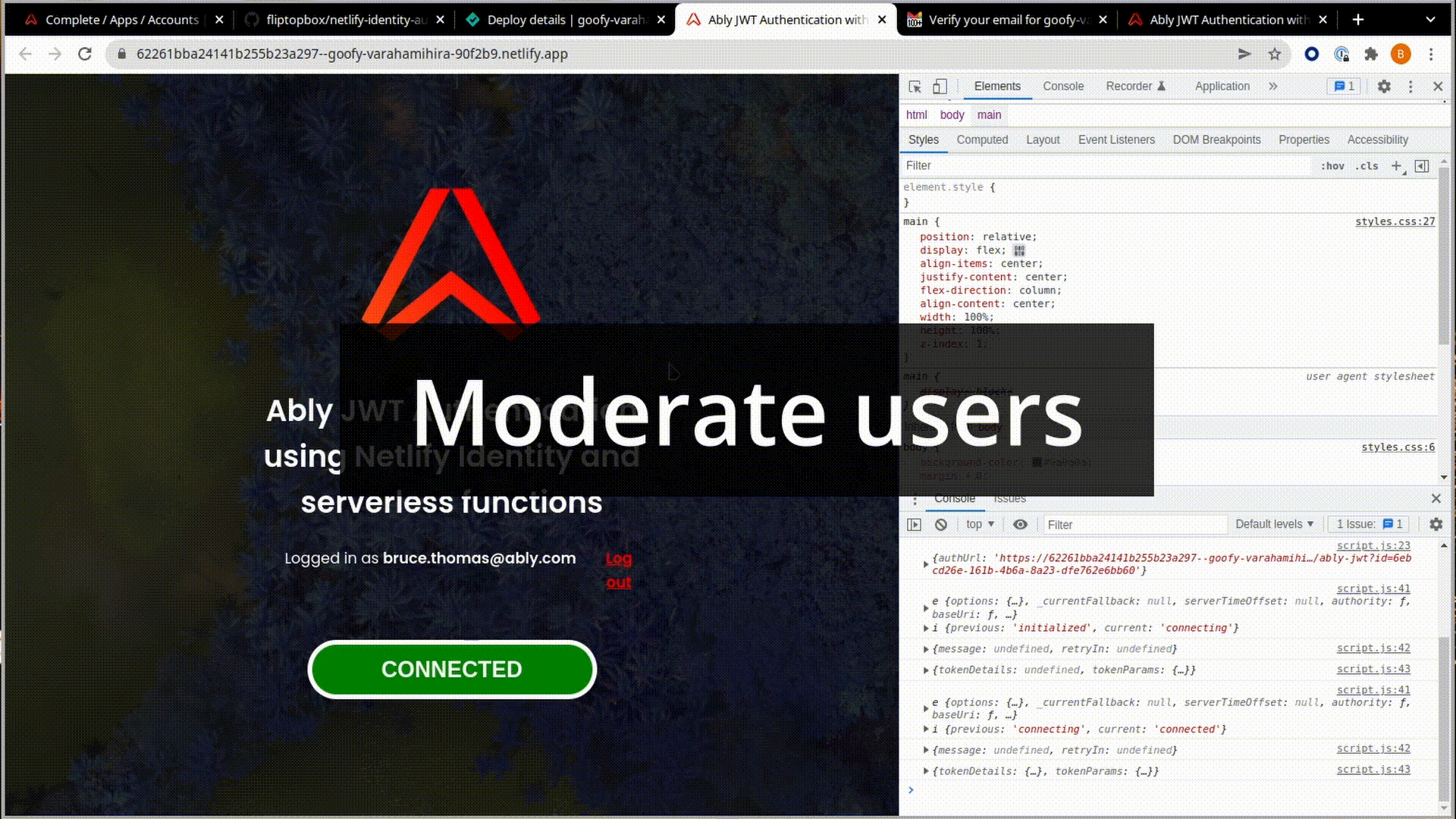 Netlify Identity protects Ably apps from hacks