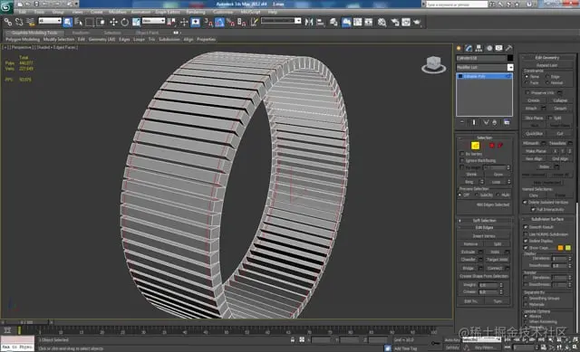 3D 工作室最大建模教程未来派螺栓枪