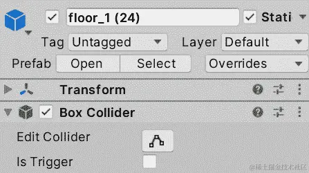 图 15.5 - 地板砖的配置；记住静态复选框只是用于照明