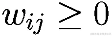 {w}_{ij}\ge 0