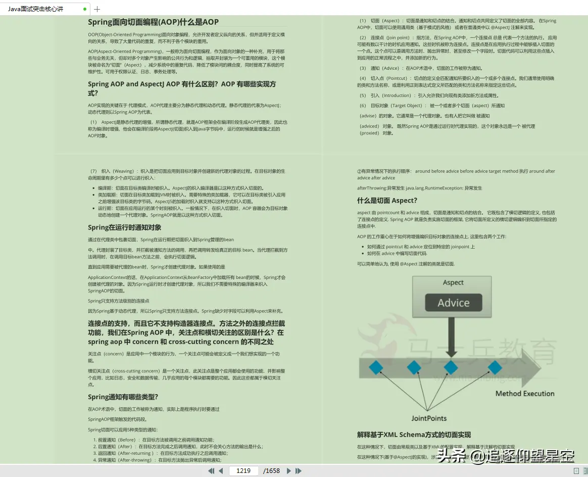 全网首发！马士兵内部共享—1658页《Java面试突击核心讲》